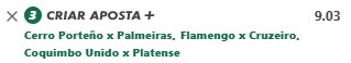 Print do bilhete na Bet365